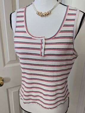 SO BRAND WOMENS JUNIOR SIZE STRIPED SUMMER TANK TOP SIZE XL